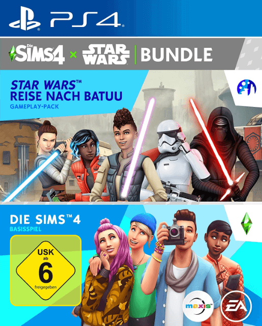 The Sims 4 box art for Playstation 4